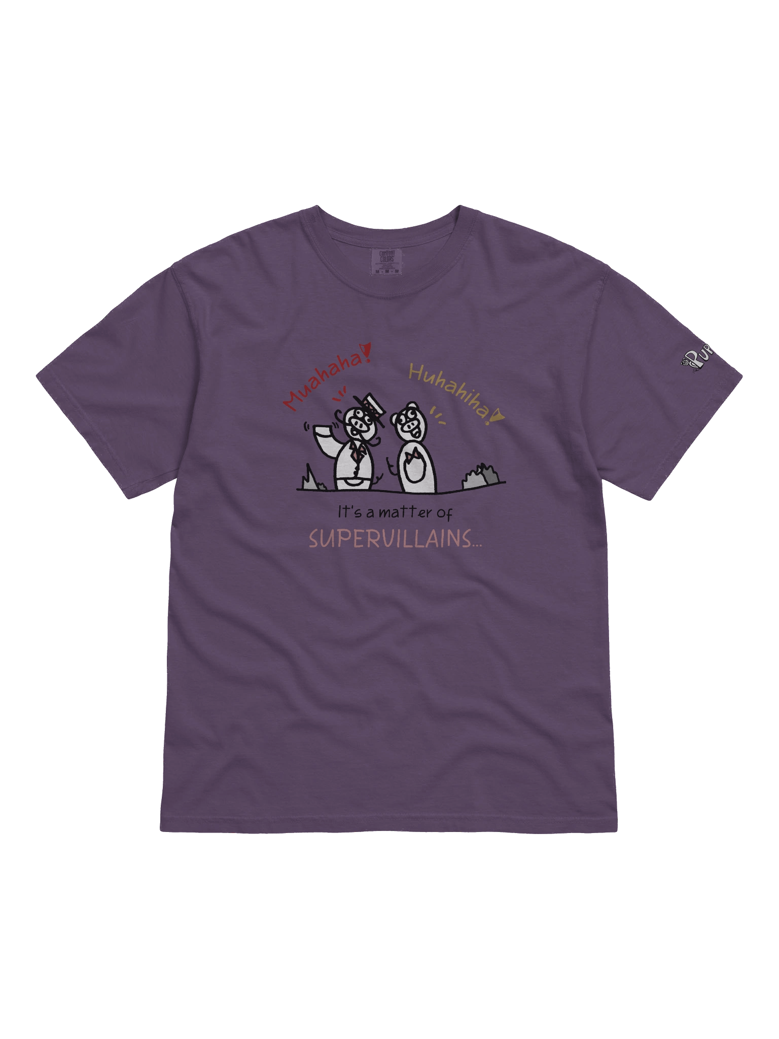 'It's a matter of Supervillains' Pupsies! Heavyweight T-Shirt product image (1)