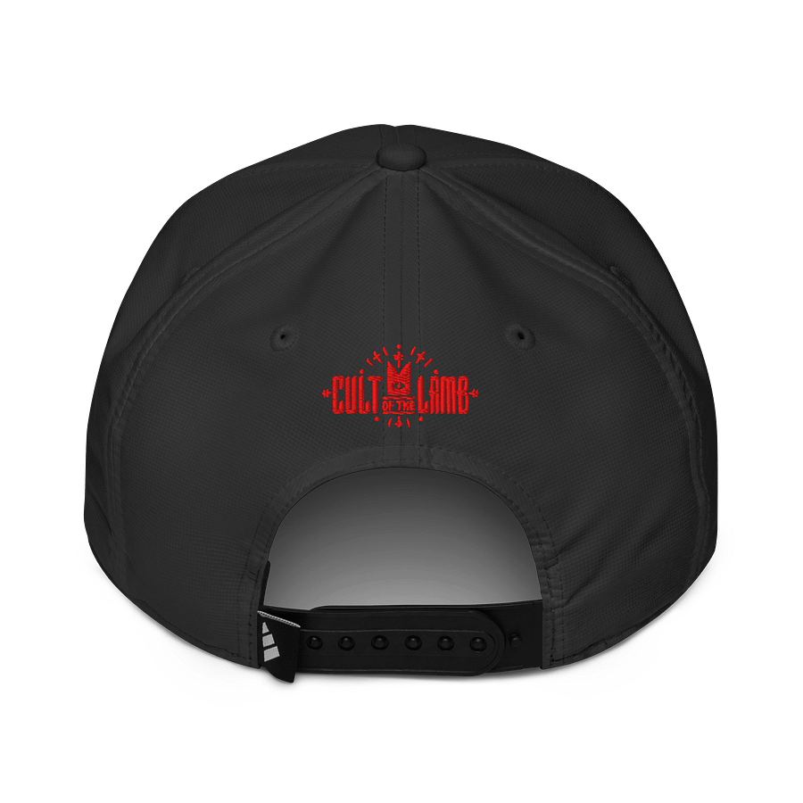 Cult of the Lamb" Herald Cap - Black with Red Embroidery product image (4)