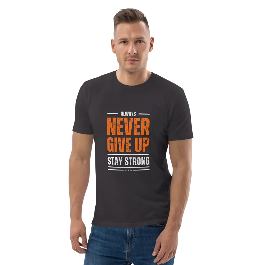 NEVER GIVE UP Glitch Tee product image (138)