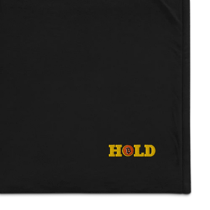 HOLD Bitcoin Logo Sherpa Blanket product image (1)