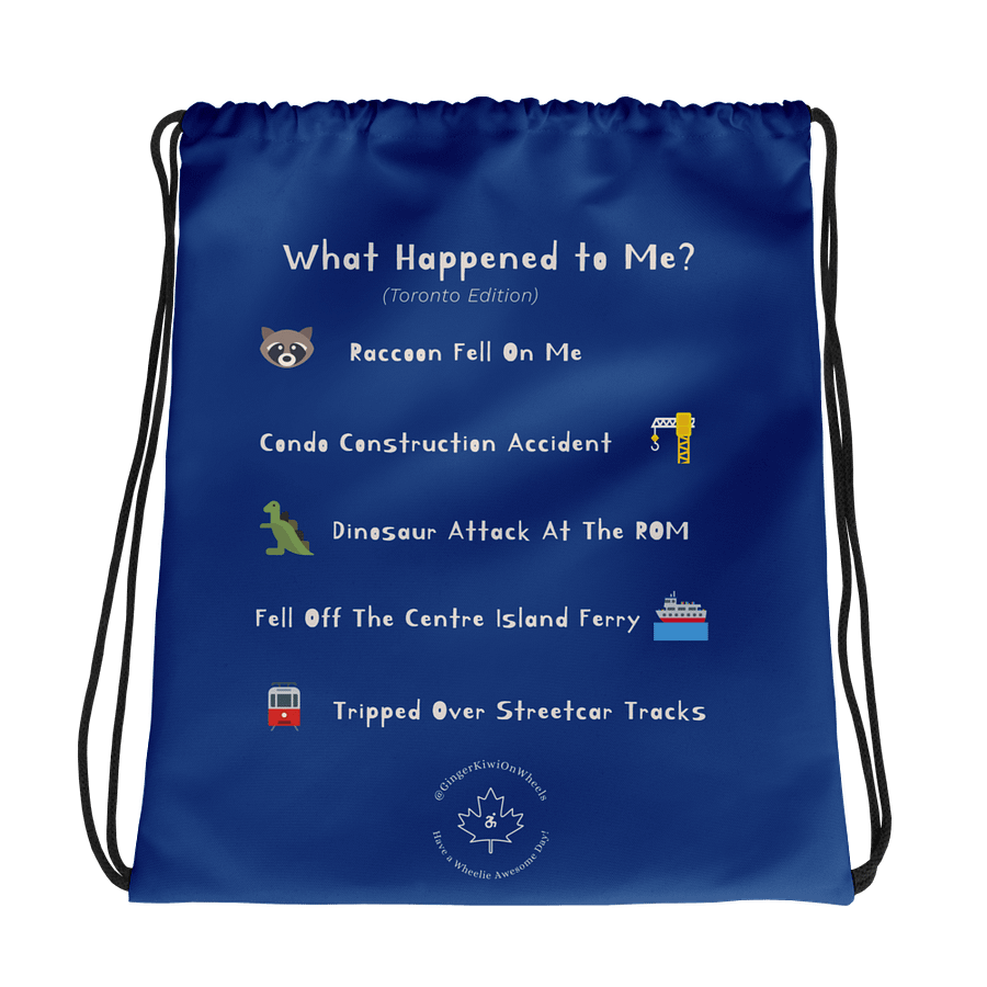 WHAT HAPPENED TO ME ? (Toronto Edition): String Backpack, TiLite Sapphire Blue product image (1)