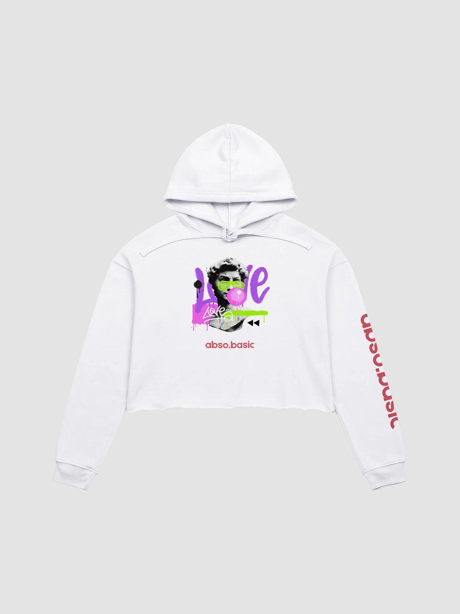 Retro Graffiti Crop Hoodie product image (3)