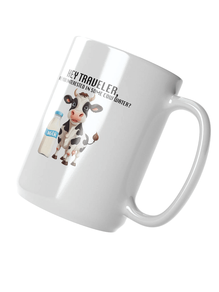 Cow Water White Glossy Mug product image (2)