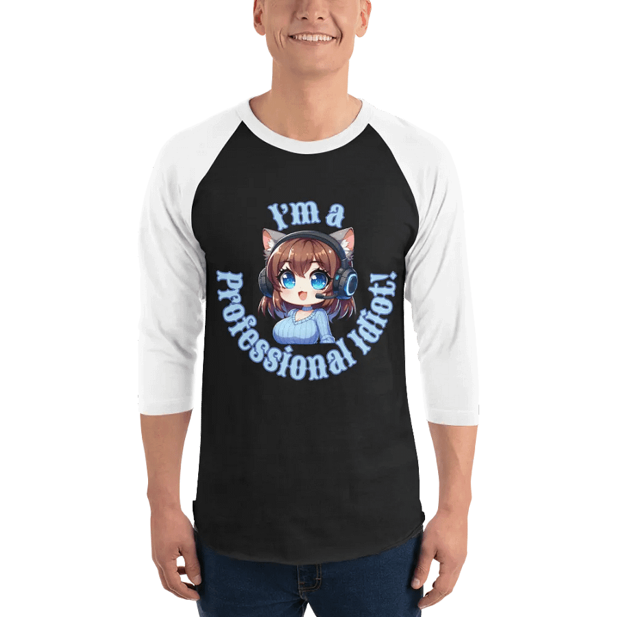 Professional Idiot Jersey Raglan Tee product image (3)