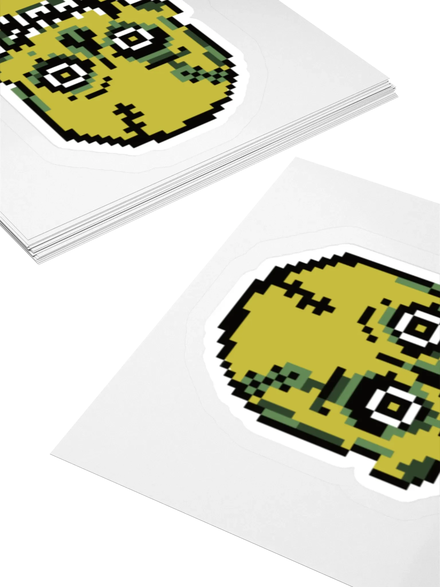 RETRO Chomps Logo Skull Kiss Cut Stickers product image (1)