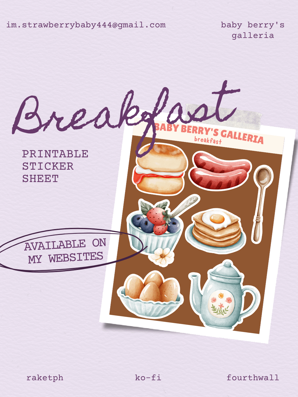 Berry Sweet Sticker Pack product image (3)