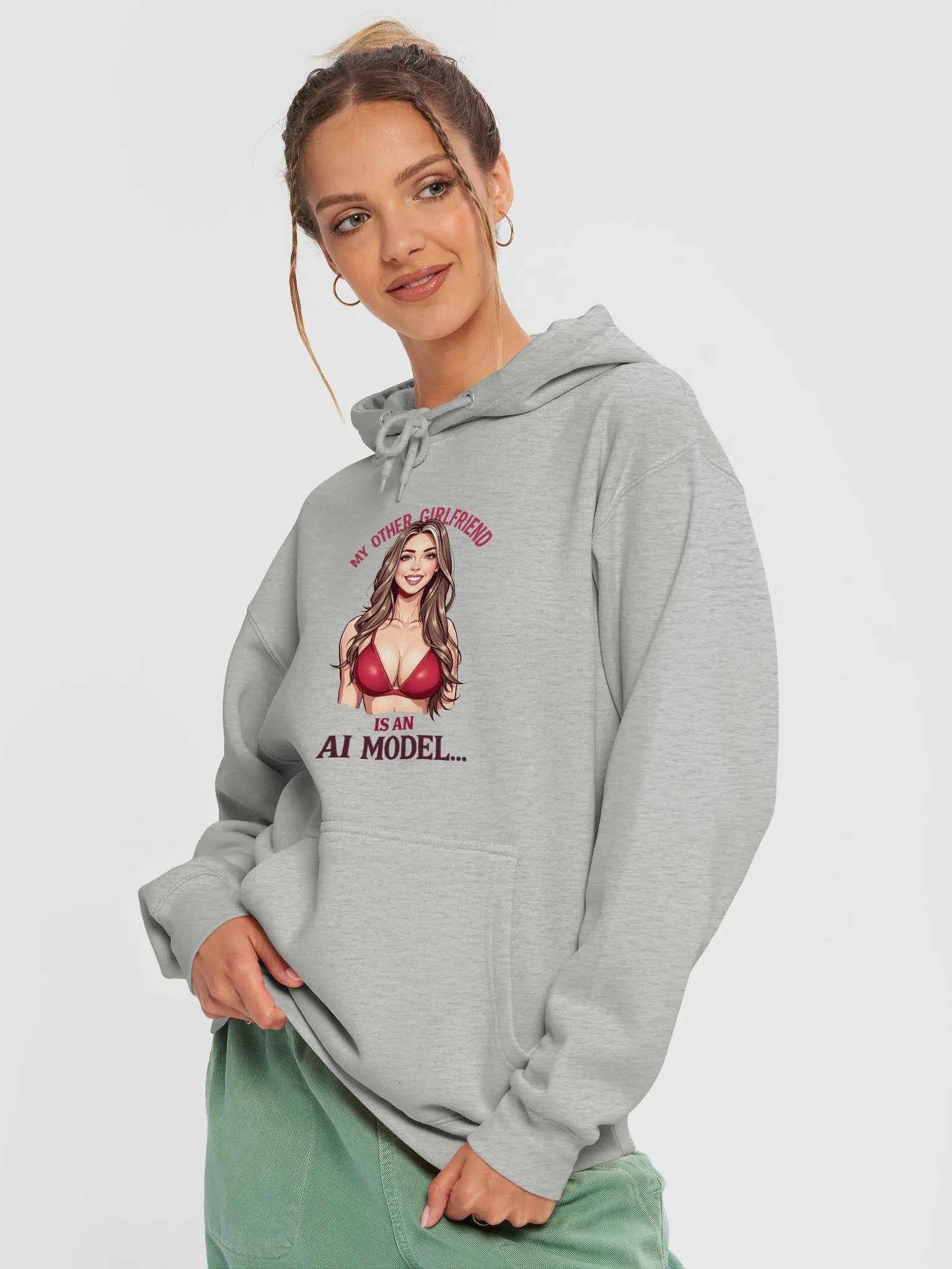 AI Model Girlfriend Hoodie product image (10)