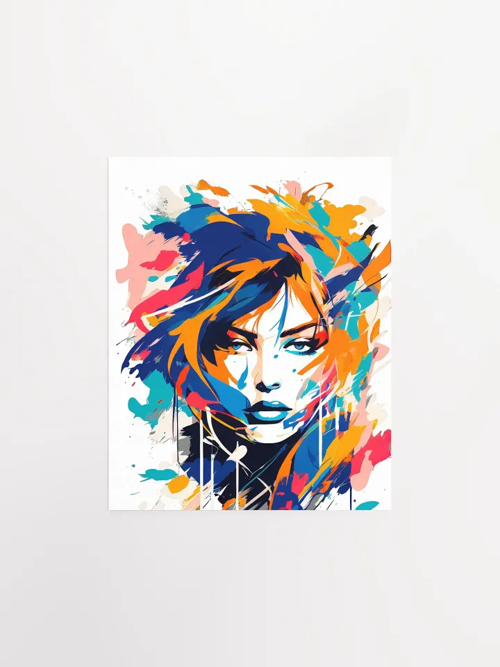 Abstract Woman v10 - Vintage Style Poster - Girly - Small and Standard Sizes - 8x10-11x14-12x16-16x20 Inches product image (1)