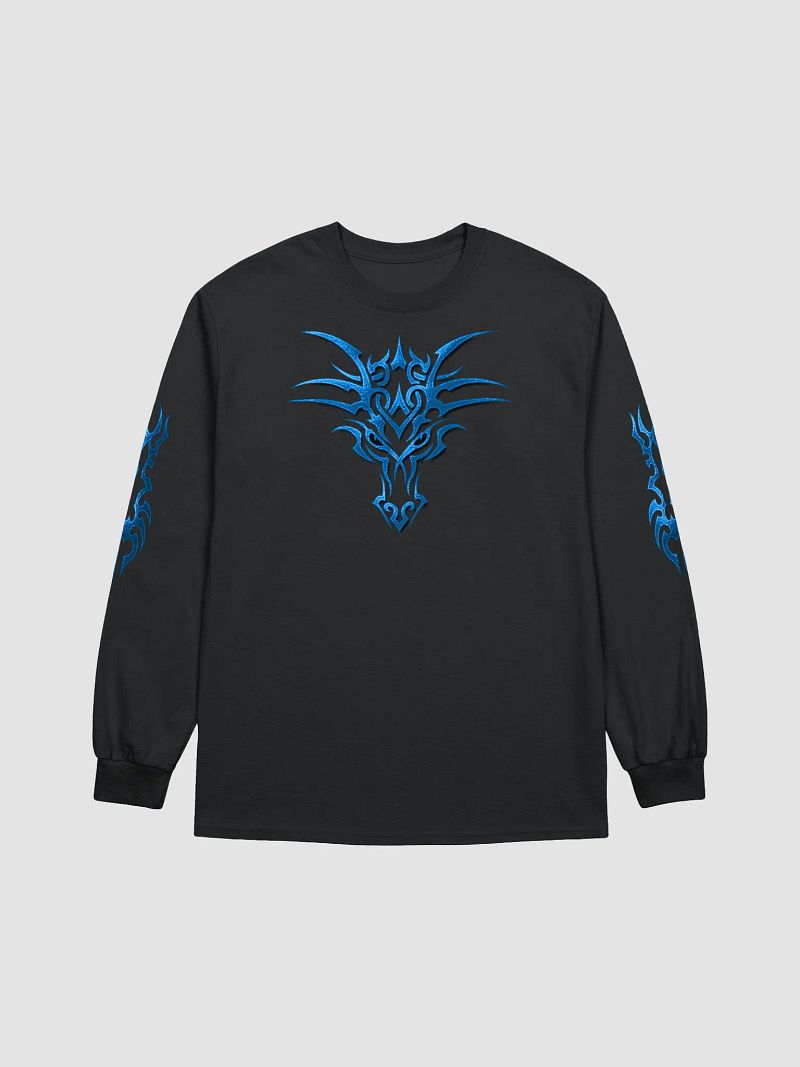 Blue Tribal Dragon Longsleeve