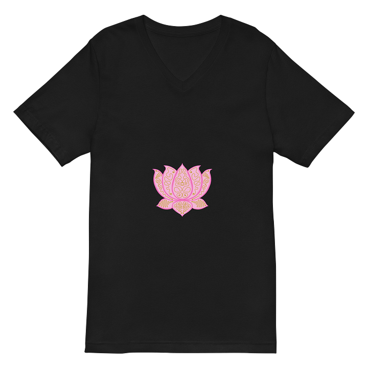 Golden Lotus V-Neck Tee product image (2)