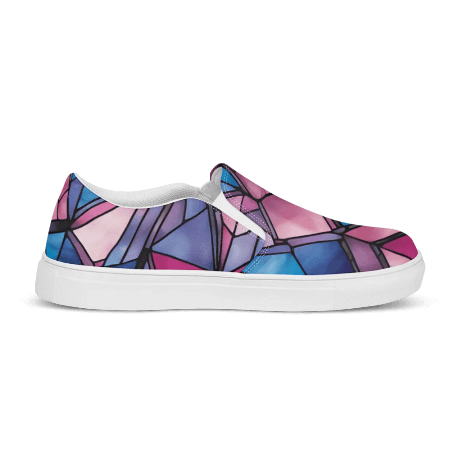 Geometric Glow Men's Slip-On Canvas Shoes product image (10)