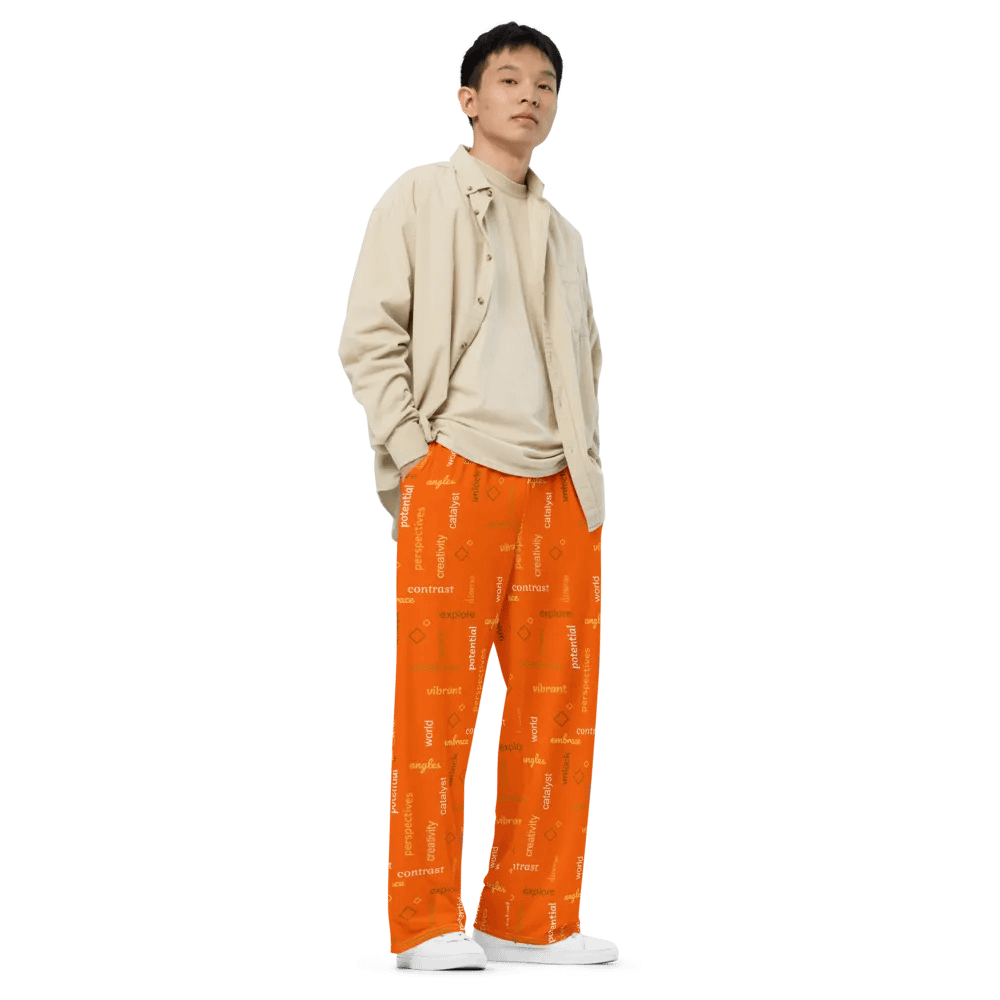 different perspectives orange PANTS product image (6)