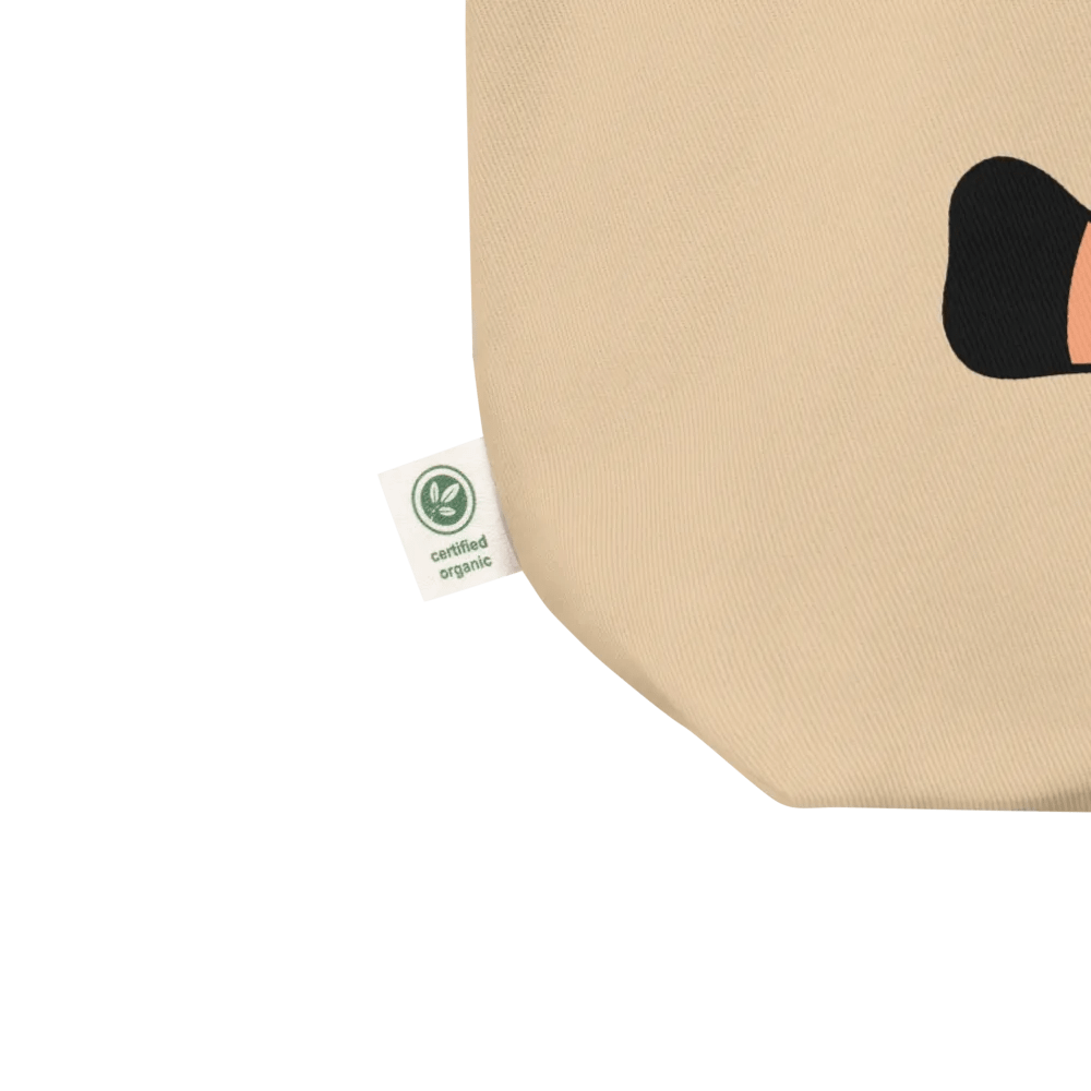 Orange Kawaii Cow Eco Tote Bag product image (4)