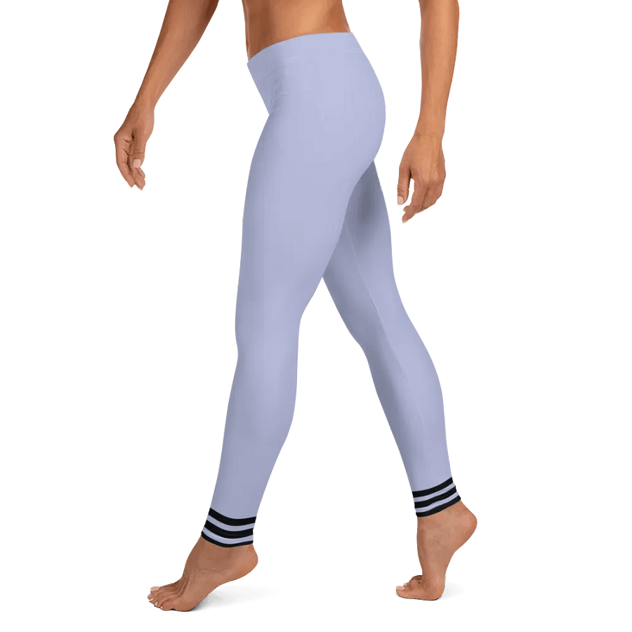 All-Over Print Leggings-Backfill Perana colour with Pink Lady design, black stripes. product image (4)
