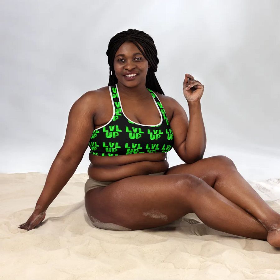 LVL UP Black Sports Bra product image (5)
