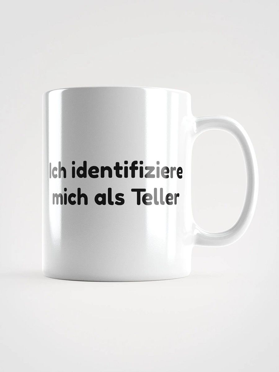 Lustige 'Ich identifiziere mich als Teller' Kaffeetasse | Humorvolles Geschenk Tasse für Frauen und Männer | Tasse mit Spruch | 3 Größen product image (2)