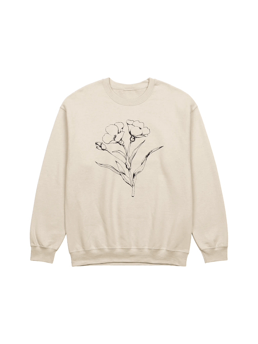 Minimalist Floral Line Drawing Sweatshirt product image (4)