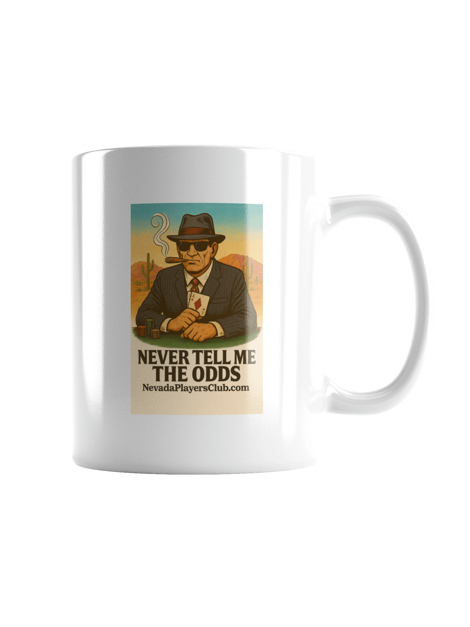 White Never Tell Me The Odds Mug - Desert Edition product image (5)