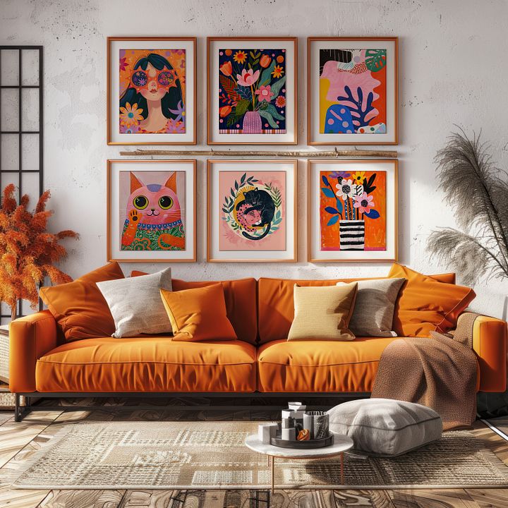 Colorful Maximalist DIGITAL Print Set of 6 product image (2)