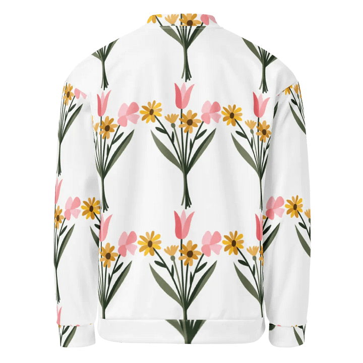 Blossom Delight All-Over Print Bomber Jacket product image (2)