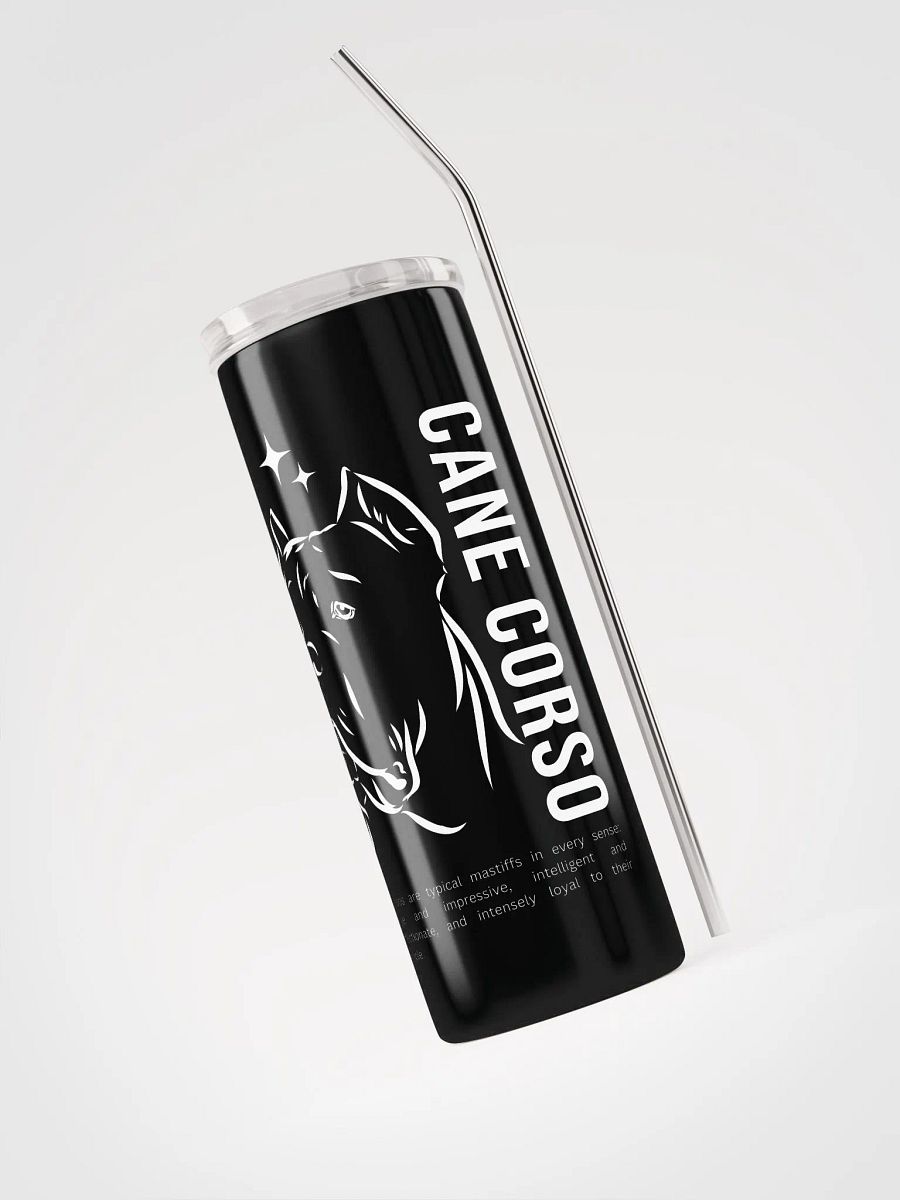 Cane Corso Front Face Stainless Steel Tumbler product image (3)