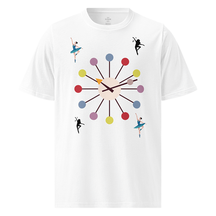 Synchronized Time Dancers Clock Print product image (1)