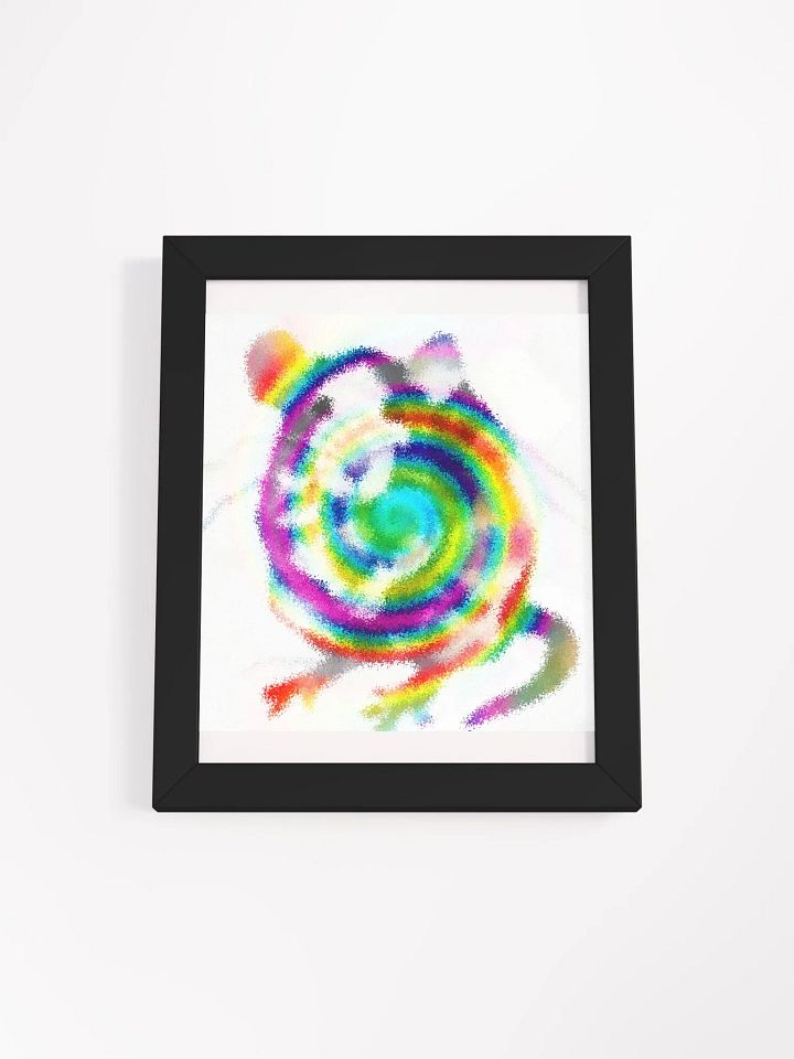 Arty spray rat framed print product image (1)