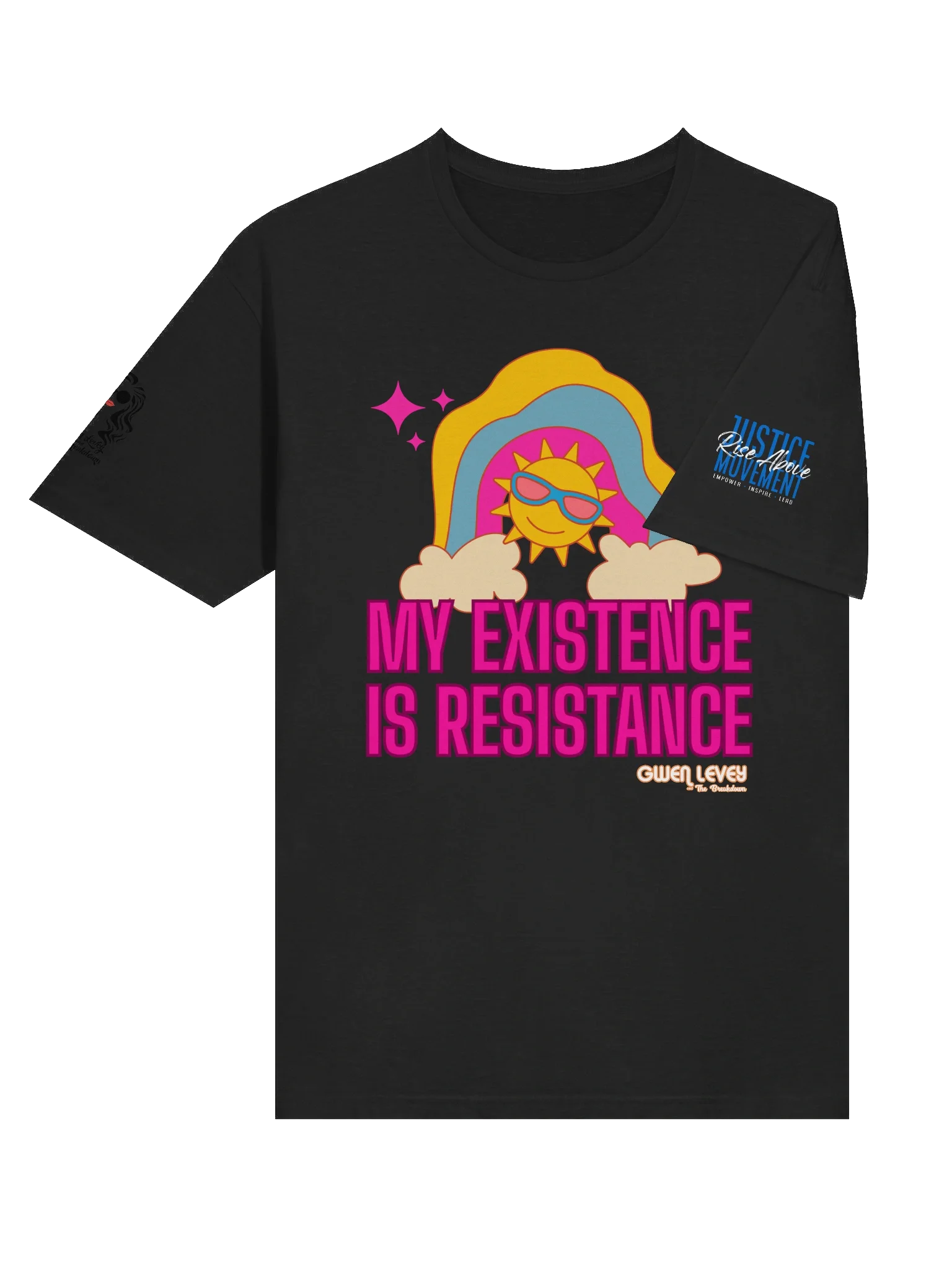'My Existence is Resistance' Tee - BLACK product image (6)