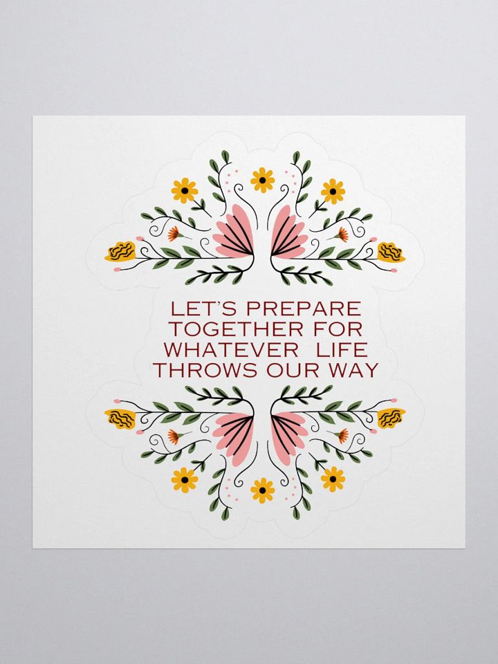 Let's Prepare Together Floral Stickers product image (1)
