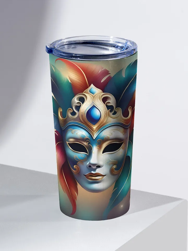 Mystical Feathered Mask Tumbler product image (1)