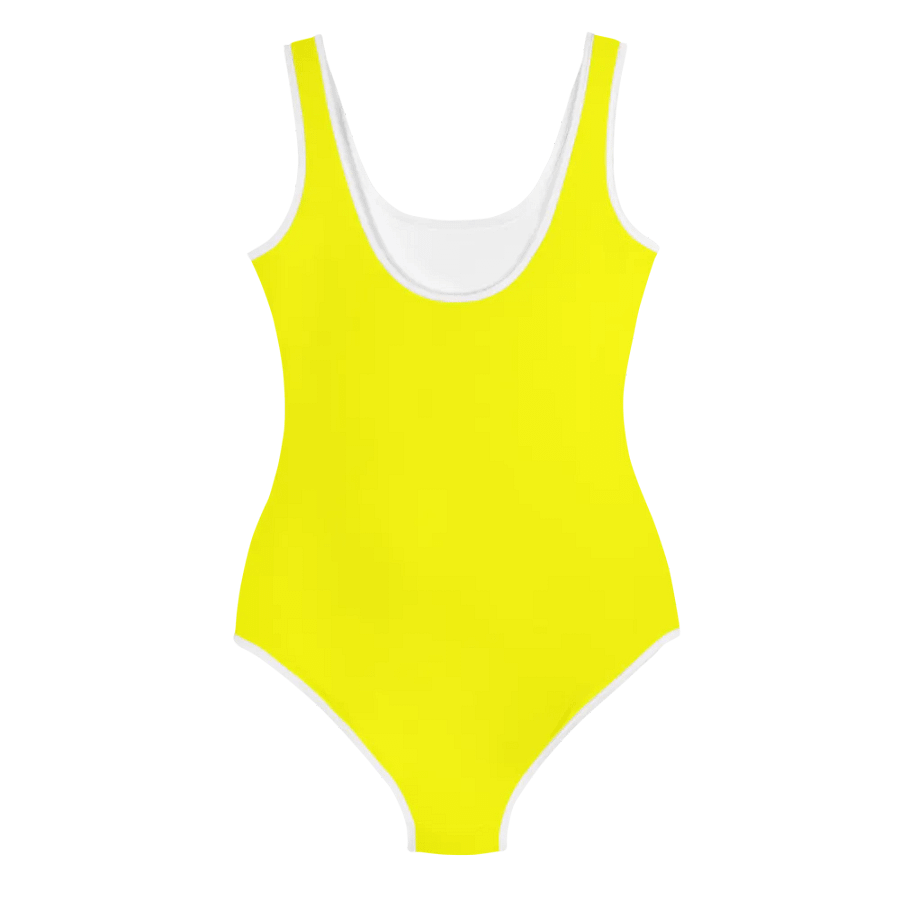 Youth Plain Color Yellow Swimsuit product image (6)