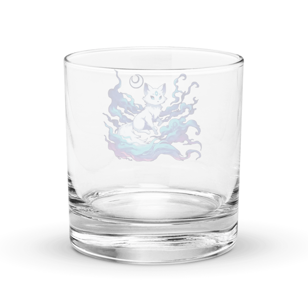 Mystical Moon Fox Rocks Glass product image (4)