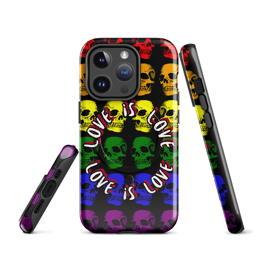 pride love is love rainbow skull iPhone product image (3)