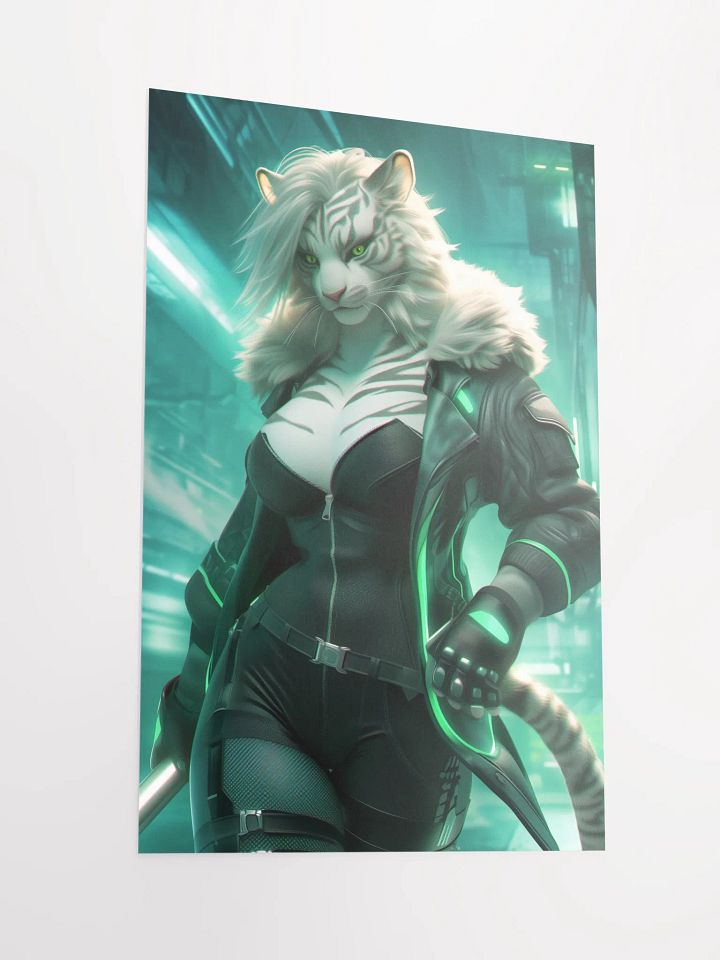 Tiger Warrior Futuristic Poster product image (2)