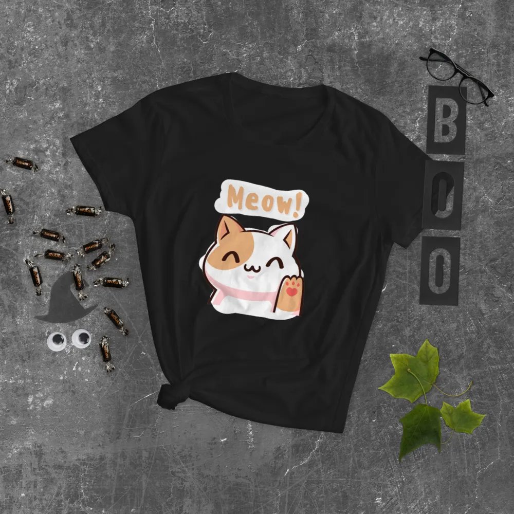 Meow! Cartoon Cat Women's T-Shirt product image (6)
