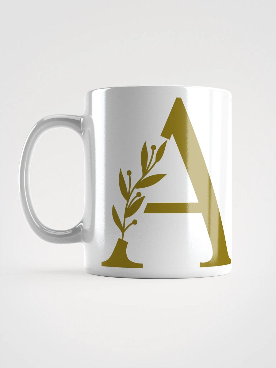 Aesthetic Foliage White Mug (Brown) product image (6)