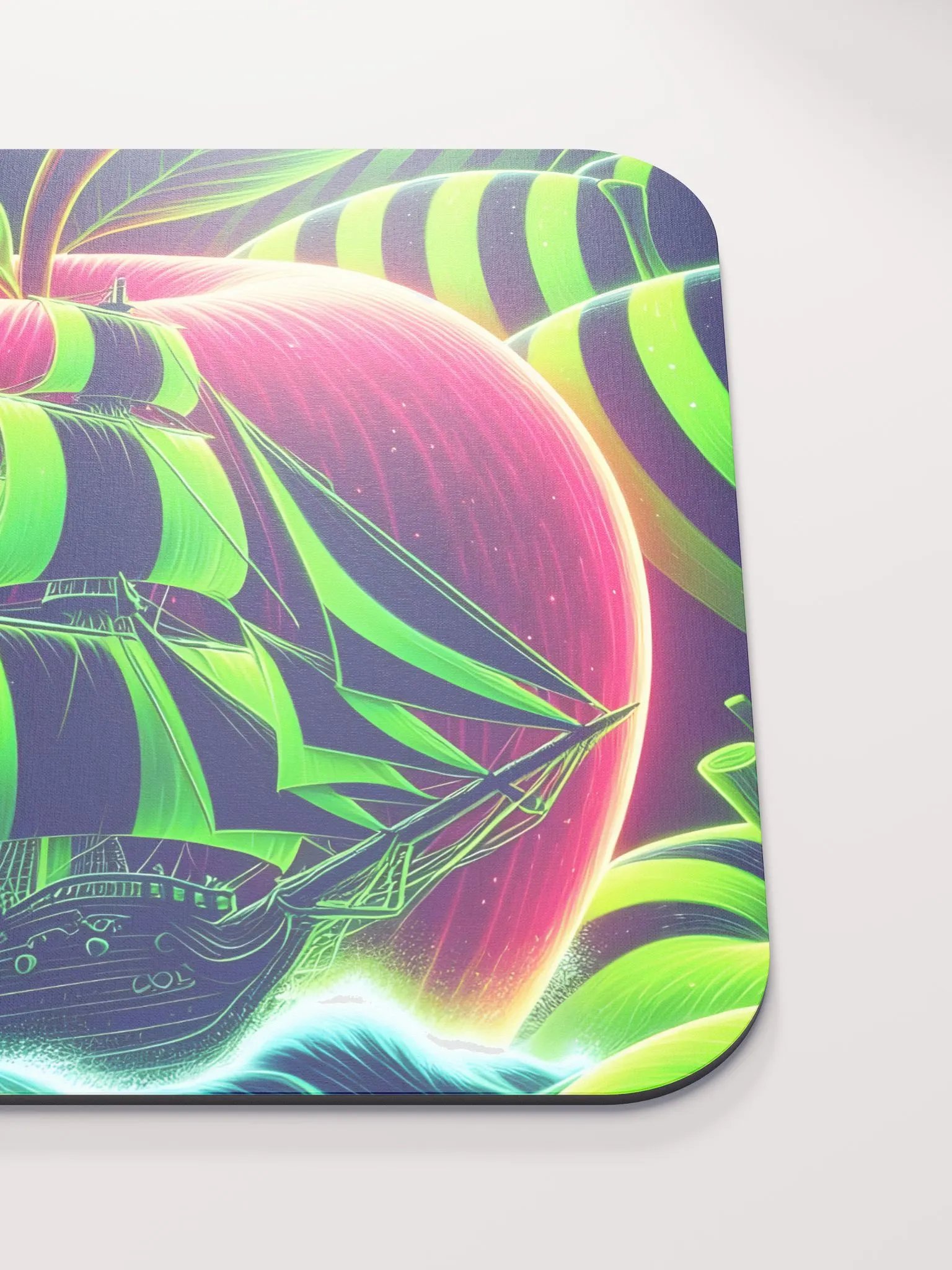 Neon Apple Dreams Mouse Pad product image (5)