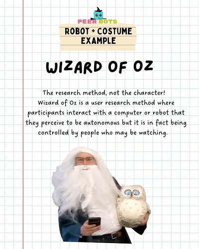 Have you ever wanted to dress up as a research method for Halloween? Meet the Wizard of Oz! The wizard controls his trusty Ow...