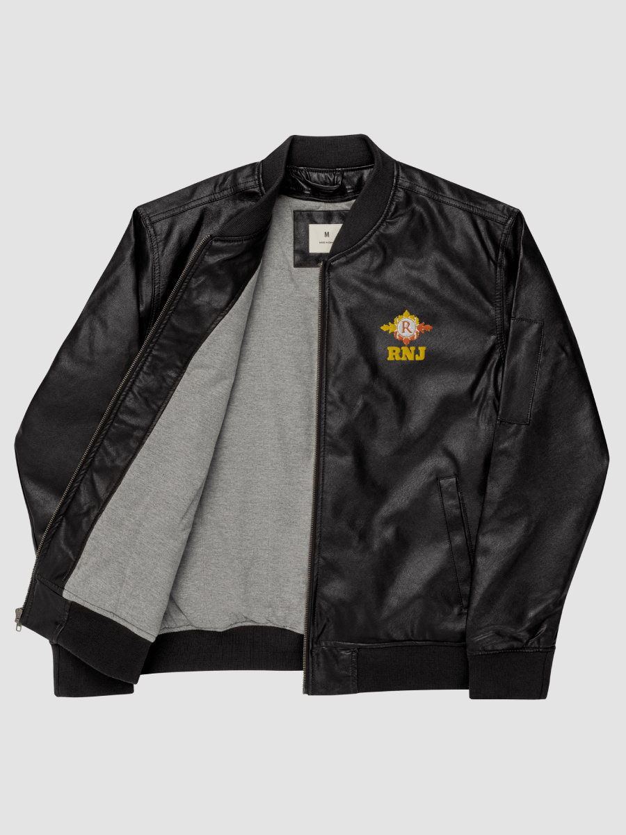 RNJ Faux Leather Bomber Jacket - Threadfast product image (7)