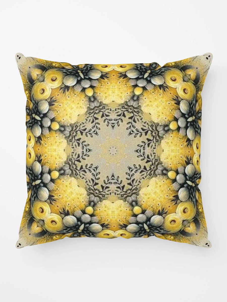 Symmetry Yellow Bloom Pillow product image (5)