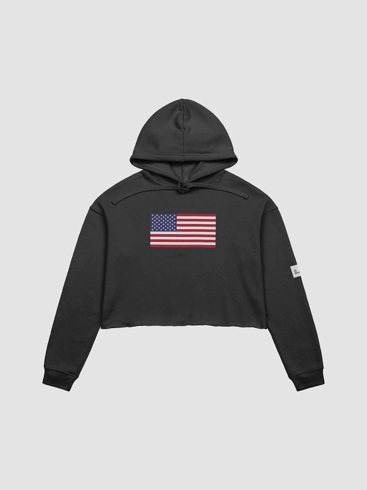 Droplet Dreams Crop Hoodie for Women product image (2)