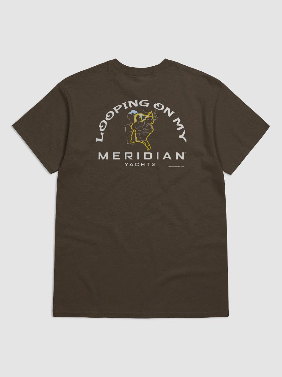 Looping On My Meridian - T-Shirt - Dark Shirt w/White Logo product image (1)