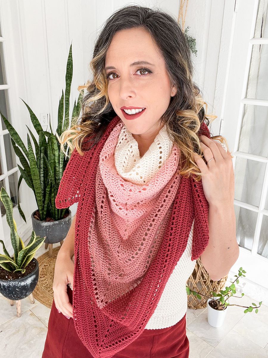 Triangle Crochet Shawl Pattern by Briana K Designs product image (6)