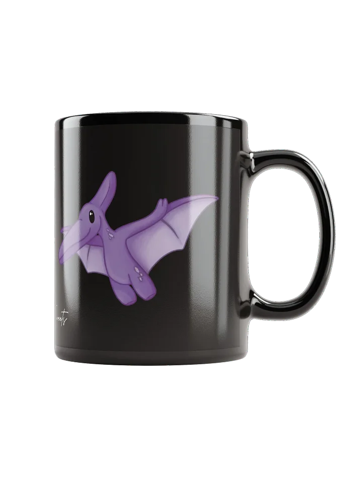 Pterodactyl Plushie Mug (black) product image (1)