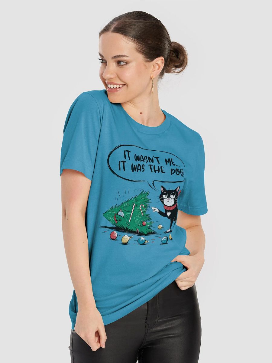 Festive Cat Trouble Christmas T-Shirt product image (78)