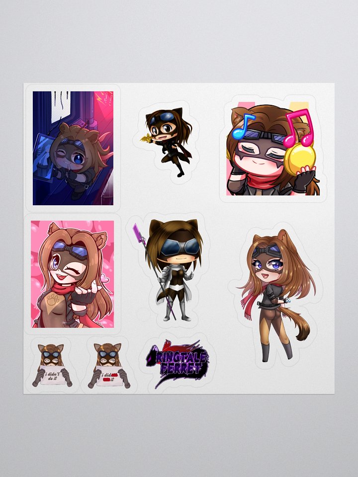 Ferret Chibi Sticker Set #2 product image (1)