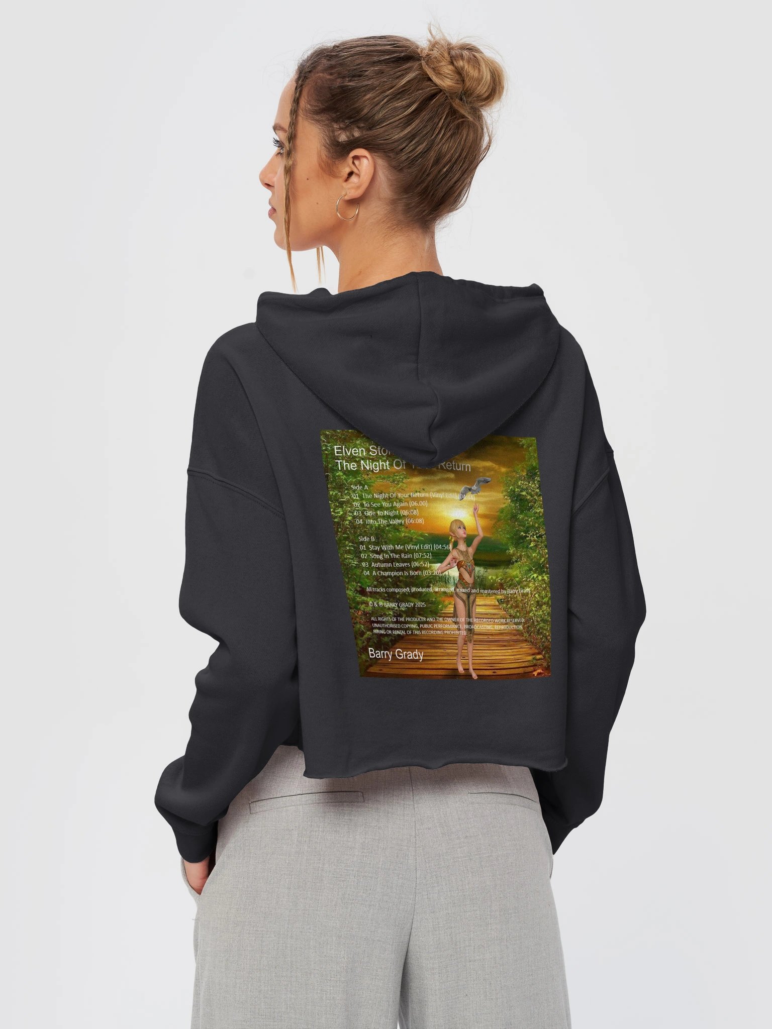 'Elven Stories - The Night Of Your Return' Women's Cropped Hoodie product image (23)