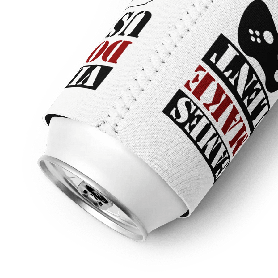 Video games don't make us violent - coozie can cooler product image (11)