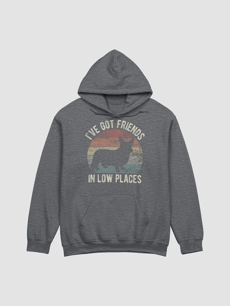 I've Got Friends in Low Places Cardigan Welsh Corgi Hooded Sweatshirt | Funny Hoodie for Corgi Paw-rents product image (17)