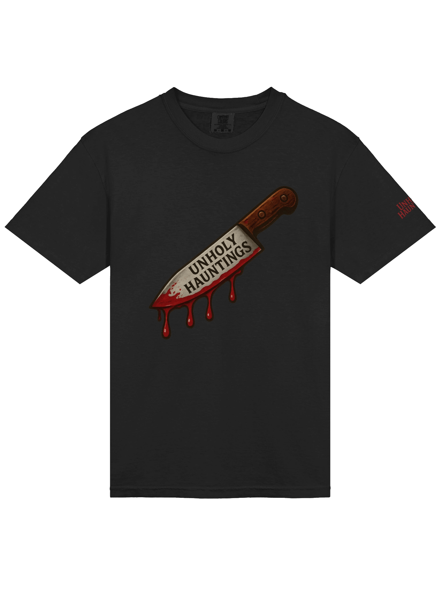 Unholy Hauntings HC Black Tee product image (3)